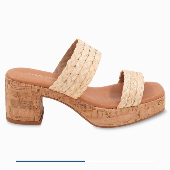 Andre Assous Tan Braided Sandals NWT size 10 - Picture 10 of 11